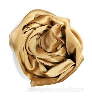 Shanlin Silk Feel Long Satin Patterned & Solid Color Scarves for Women in Gift Box