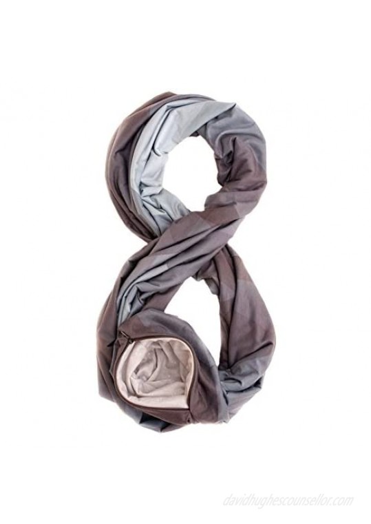 Waypoint Goods Infinity Scarf with Pocket - Stylish Travel Loop Scarf for Women