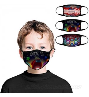 3PCS Kids Bandanas Face-Mask Headwear Balaclava Face Cover Neck Gaiter for Outdoors  Sports