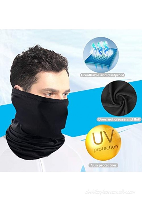 Amagic Neck Gaiter Face Mask Scarf Dust Sun Protection Cool Lightweight