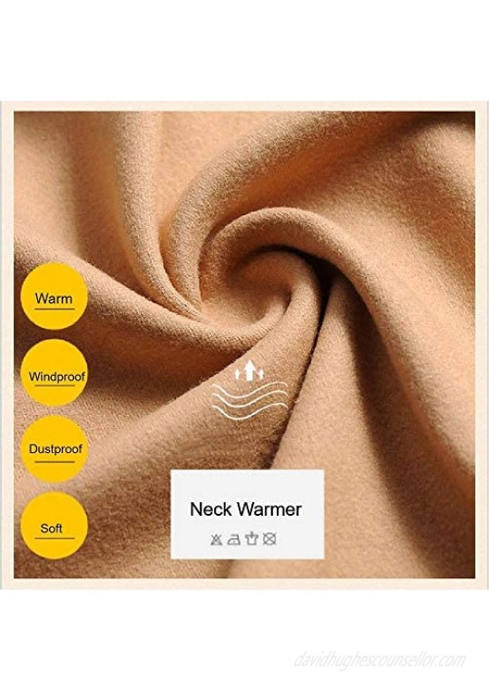 Camo Neck Warmer - Winter Fleece Neck Gaiter Ski Tube Scarf & Half Face Mask - Thermal & Windproof