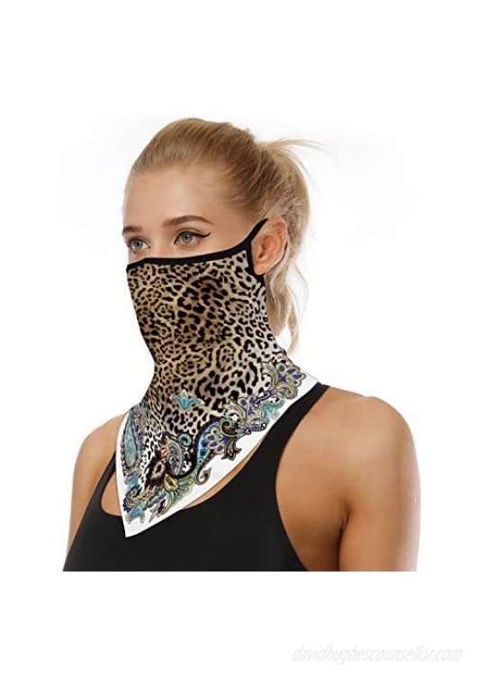 Dust Mask Mouth Cover for Outdoors Running Cycling Hiking Motorcycle Bandana Ear Loops Face Cover Face Scarf Neck Gaiter
