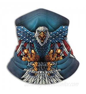 Eagle Fly American Flag Neck Gaiter Headwear Headband Head Wrap Scarf Mask Warmers Headbands Perfect For Winter Fishing  Hiking  Running  Daily Wear For Men And Women
