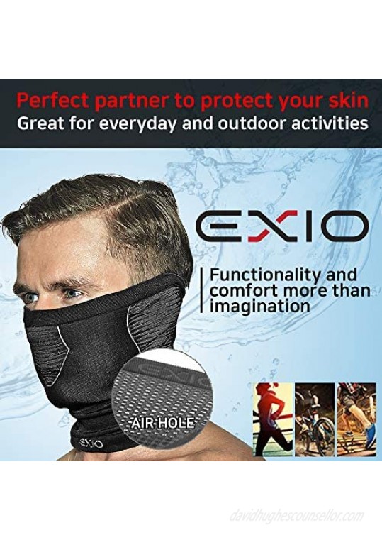 EXIO Face Clothing Neck Gaiter Mask - Lightweigh Breathable Sun Wind Dust Proof UPF 50+