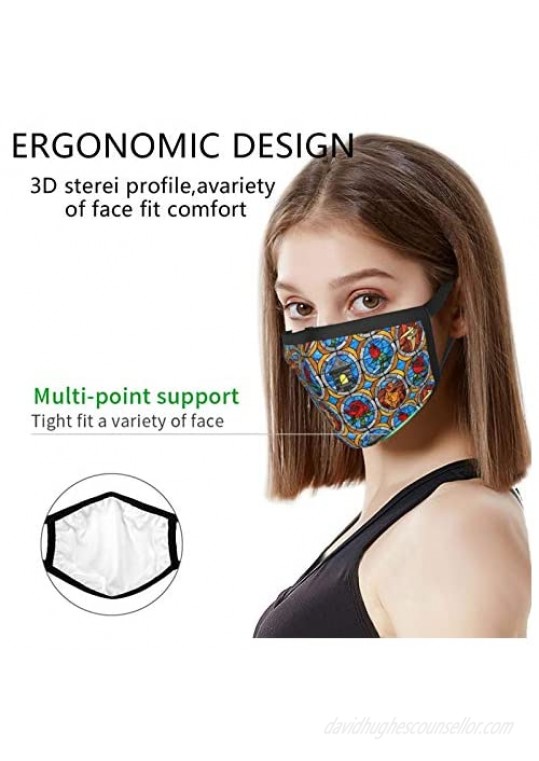 Fabric Face Mask Scarf Cover Mouth Wind Dust Bandanas For Men And Women Washable Cloth Cover