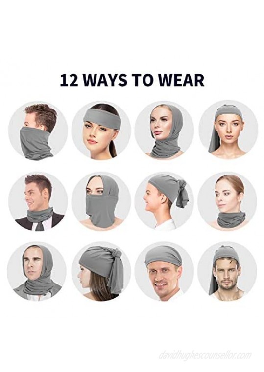 Face Mask Neck Gaiter Cooling Anti Sun UV Dust Windproof Scarf Sunscreen Breathable Headwear