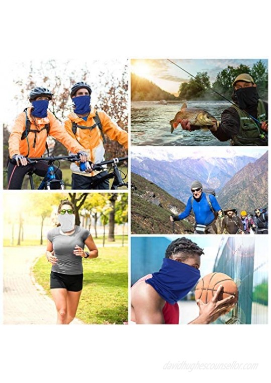 Face Mask Neck Gaiter Cooling Anti Sun UV Dust Windproof Scarf Sunscreen Breathable Headwear