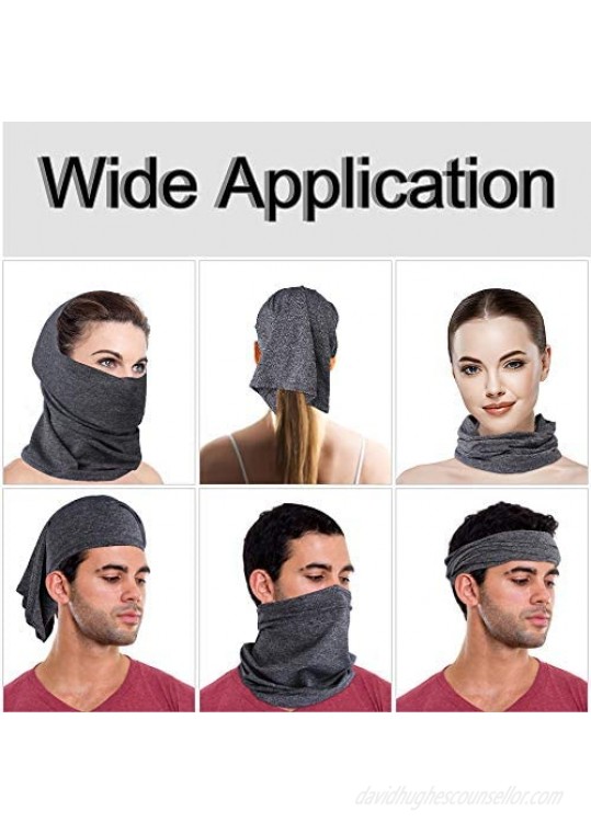 Hicdaw 14Pcs Neck Gaiters Bandana with Filters Bandanas Scarf for Men Women Outdoors Sports Balaclavas Multi-Purpose Headscarf Anti-UV Face Cover