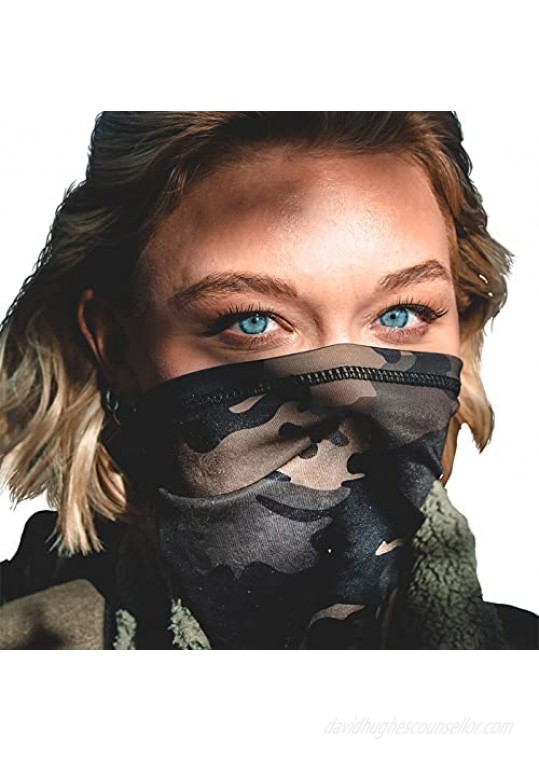Johan & John Breathable Face Mask Neck Gaiter – Camo Gaiter Mask for Men & Women w/a Secure  Comfortable Fit for Sports & Everyday Wear – Face Mask Washable 100% Polyester