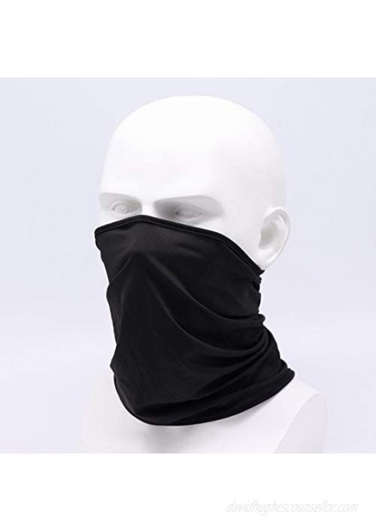 K-Elewon 4 Pack Outdoor Magic Headband Face Bandana Neck Gaiter Face Cover Scarf Sport Headwear for Yoga Hiking Riding