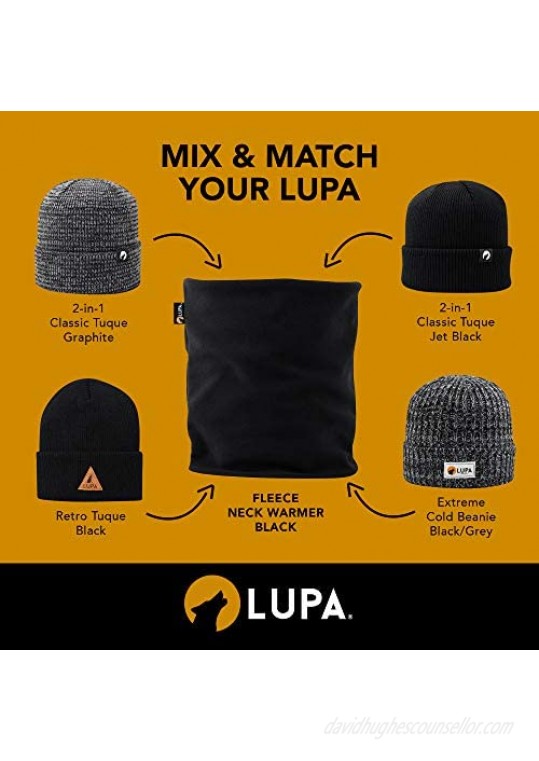 LUPA Canadian Handmade Unisex Double-Layer Micro Fleece Neck Warmer