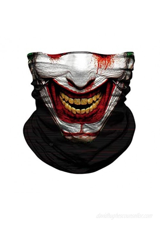 Skull Face Mask Bandanas Neck Gaiter Headwear Magic Scarf Headband for dust Sun Wind
