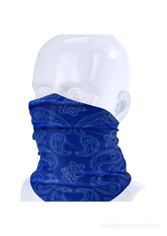 Tube Bandana Face Mask Scarf Paisley Print Head Neck Gaiter Motorcycle Bike Hiking