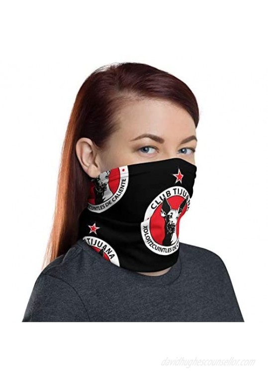 XOLOS De Tijuana Futbol Face Mask Neck Gaiter Shield Scarf Bandana UV Protection Motorcycle Cycling Riding Running Headbands