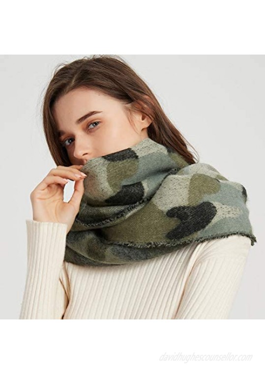 Camo Pashmina Winter Scarf Camoflauge Blanket Outdoor Fashion Scarf Wraps Shawl Handmade Scarves for Woman Man