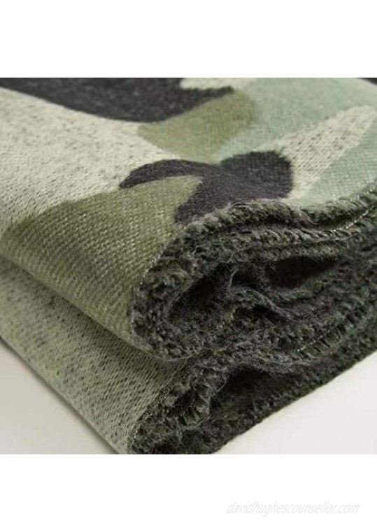 Camo Pashmina Winter Scarf Camoflauge Blanket Outdoor Fashion Scarf Wraps Shawl Handmade Scarves for Woman Man