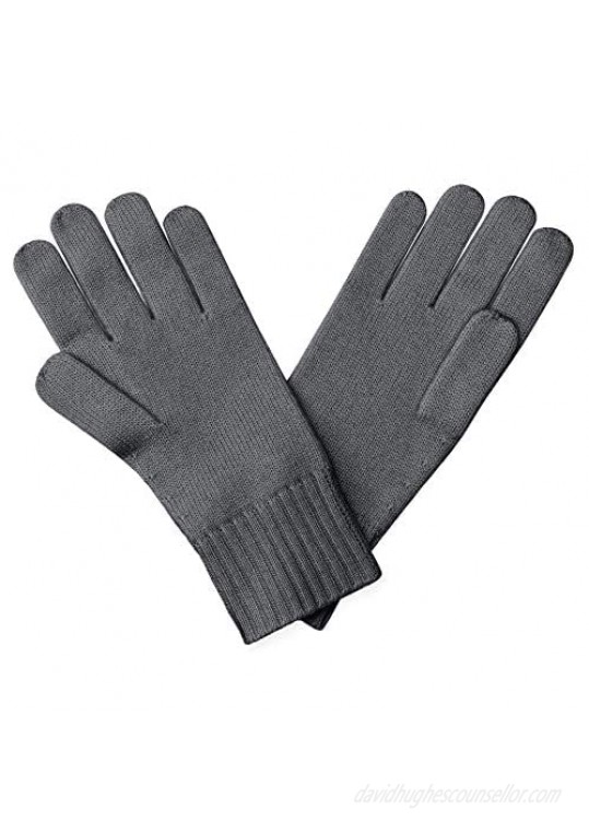 Cashmeren Unisex Plain Knit Solid Scarf - Matching Gloves 100% Pure Cashmere Accessories • Add Both to Cart for a Set