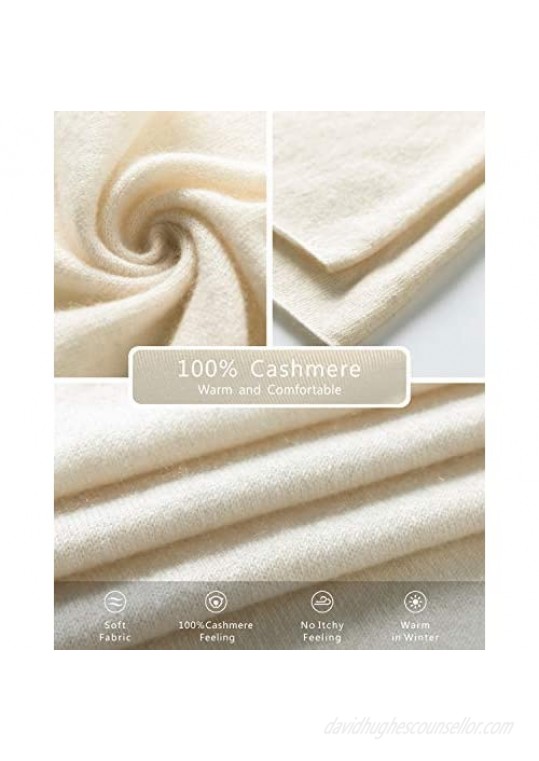 EURKEA 100% Cashmere Winter Scarf for Women Warm & Soft Gift Ready Available in Solid Colors