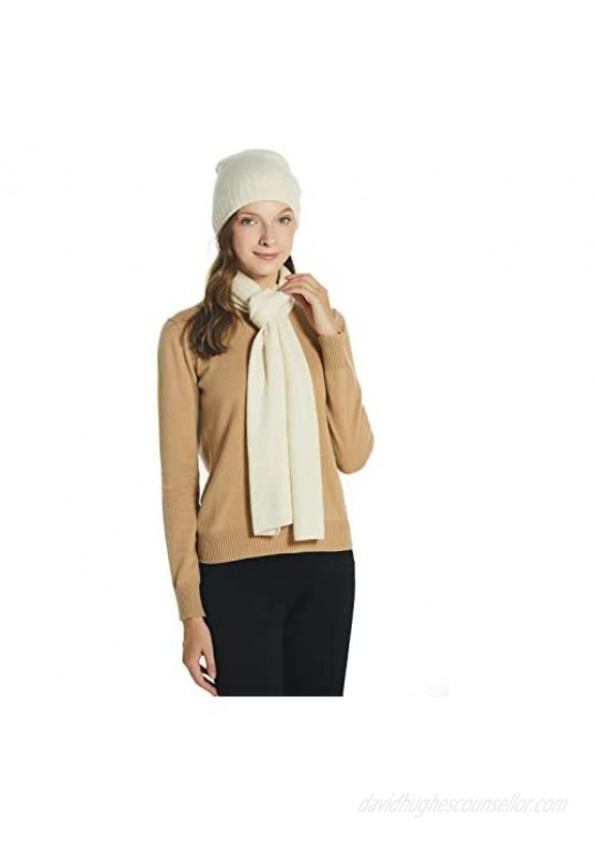EURKEA 100% Cashmere Winter Scarf for Women Warm & Soft Gift Ready Available in Solid Colors