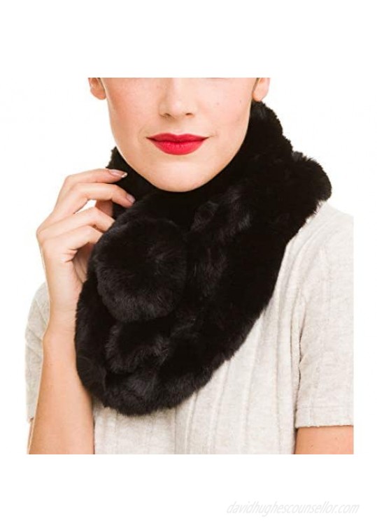 Fur Collar Scarf for Women Faux Fur Scarves Neck Shrug for Fall Winter Coat Dress