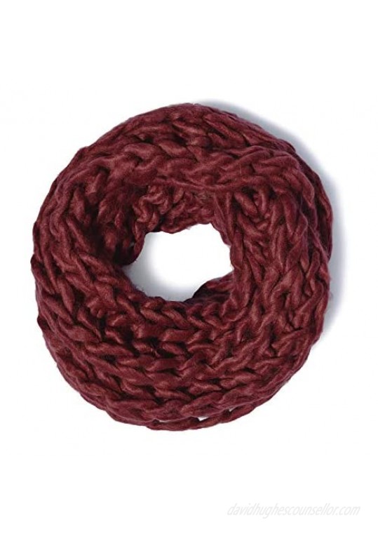 Leto Collection Soft Woven Stylish Cold Weather Warm Chunky Thick Knit Infinity Loop Scarf