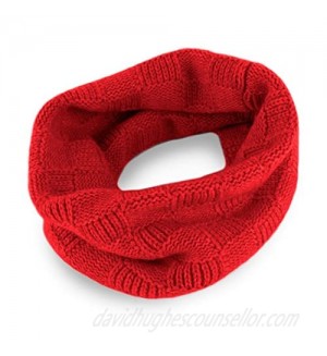 Love Cashmere Ladies Checked 100% Cashmere Snood - Bright Red - made in Scotland - RRP $160