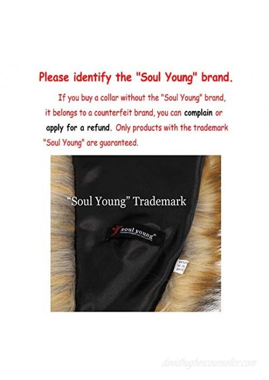 Soul Young Faux Fur Collar Women's Neck Warmer Scarf Wrap