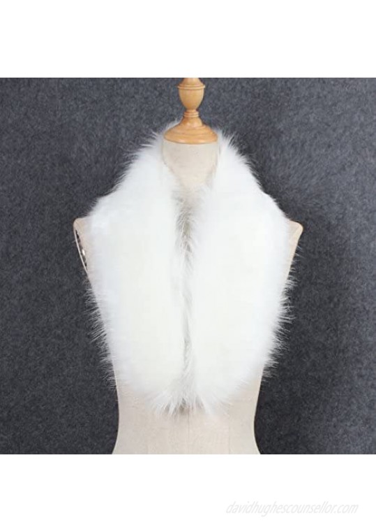 Yetagoo Faux Fur Collar Women's Neck Warmer Scarf Wrap Gatsby 1920s Shawl Accessories