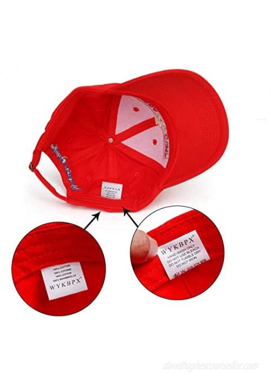 Adjustable Bubba Gump Baseball Cap Shrimp Co. Embroidered Hat (Red) (Bend Brimmed)