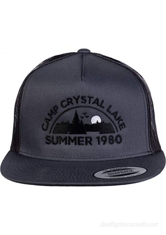 Camp Crystal Lake Summer 1980 | Funny 80s Retro Vintage Movie Horror Cap Hat Grey/Black