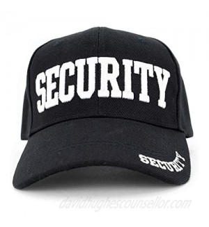 First Class Security Cap with ID On Front  Peak and Back