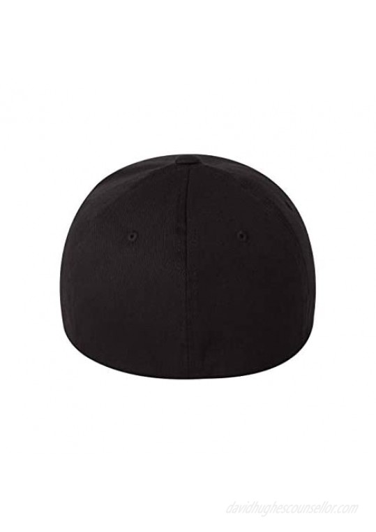 Flexfit 6277 Wooly Combed Twill Cap (Adult XXL (7 3/8 - 8) Black)