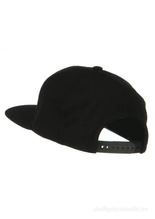Flexfit Wool Blend Prostyle Snapback Cap - Black