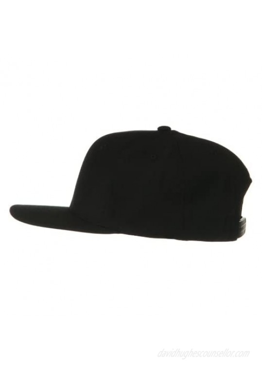 Flexfit Wool Blend Prostyle Snapback Cap - Black
