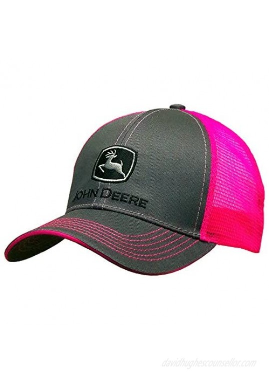 John Deere Women's 23080418CH Charcoal/Pink One Size