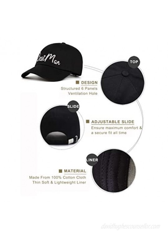 LADY&HOME Bachelor/Bachelorette Party Baseball Hats Set Embroidered Adjustable Cotton Truck Caps