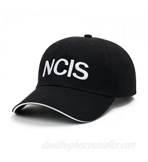 LishufenST NCIS Special Agents Cap Naval Criminal Investigative Service Embroidered Adjustable Cotton Baseball Cap Hat (Black)
