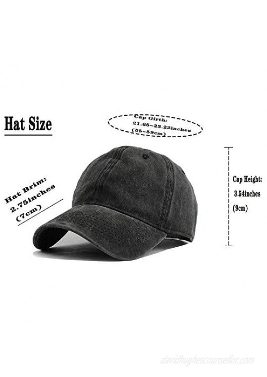 OASCUVER Printed Lake Life Hat Distressed Cotton Adjustable Beach Life Unisex Baseball Cap