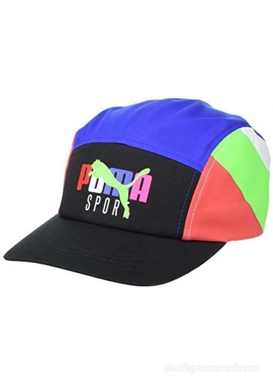 PUMA Forecast 5 Panel Camp Adjustable Flat Brim Cap Hat
