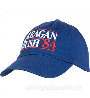 Reagan Bush '84 | Vintage Style Conservative Republican GOP Baseball Cap Dad Hat Royal Blue