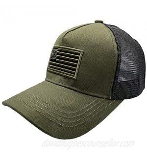 RNFENQS Men's American Flag Baseball Cap Mesh Trucker Hat Adjustable Snapback Dad Hat