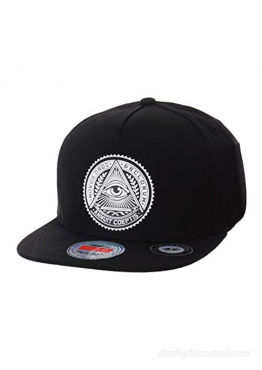 WITHMOONS Snapback Hat Illuminati Patch Hip Hop Baseball Cap AL2344