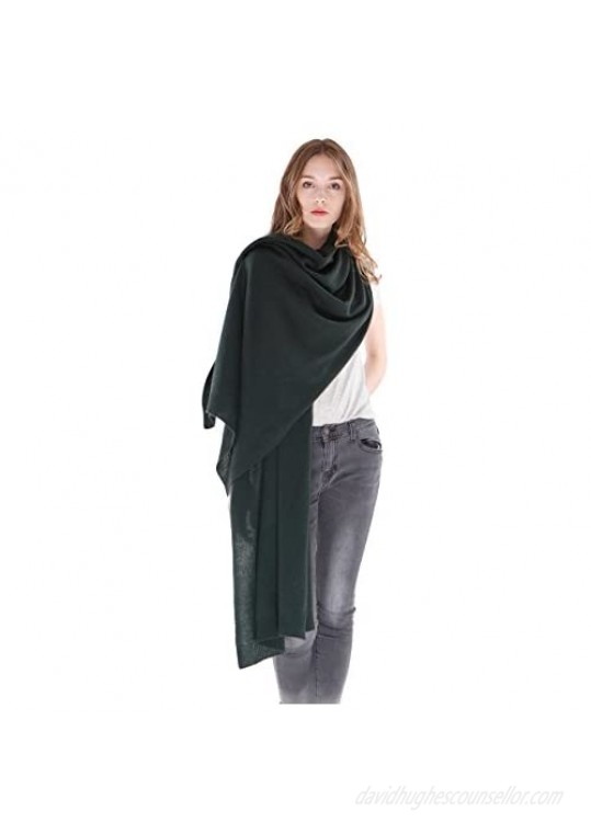 100% Pure Cashmere Wrap Shawl- Extra Large Stole Scarf for Woman by Cashmere 4 U