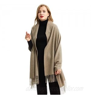 Cashmere Stole  100% Pure Cashmere  Quality Finishing  Gorgeous & Natural  Large Scarf  Wrap  78.7x27.5in  K0101