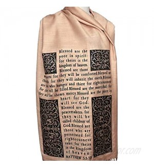 Christian Bible Verse Scarf (Psalm 23 and The Beatitudes)