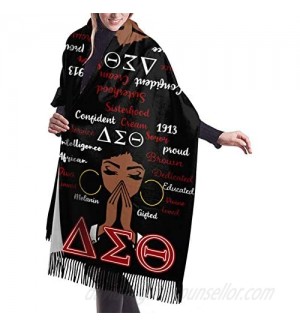 Delta Sigma Theta Scarf Shawls And Wraps For Evening Dress Bridesmaid Wedding Bridal Winter Warm Long Large Scarves