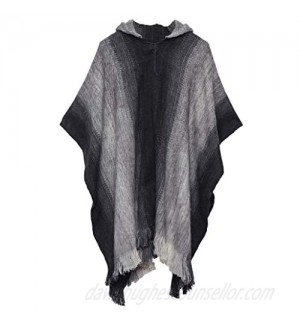 Gamboa - Alpaca Poncho with a Hood - Available in Several Models