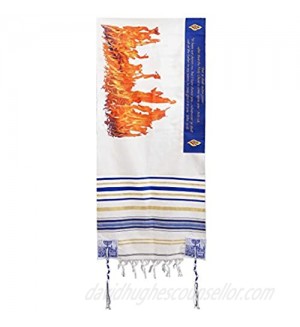 Holy Land Gifts 74223 Prayer Shawl-Flame Of Pentecost - 72 x 22 in.