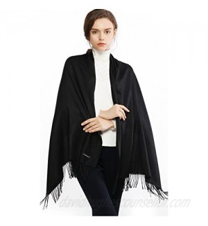 RIIQIICHY Women's Scarf Pashmina Shawls and Wraps for Evening Dress Bridesmaid Wedding Bridal Winter Warm Long Large Scarves