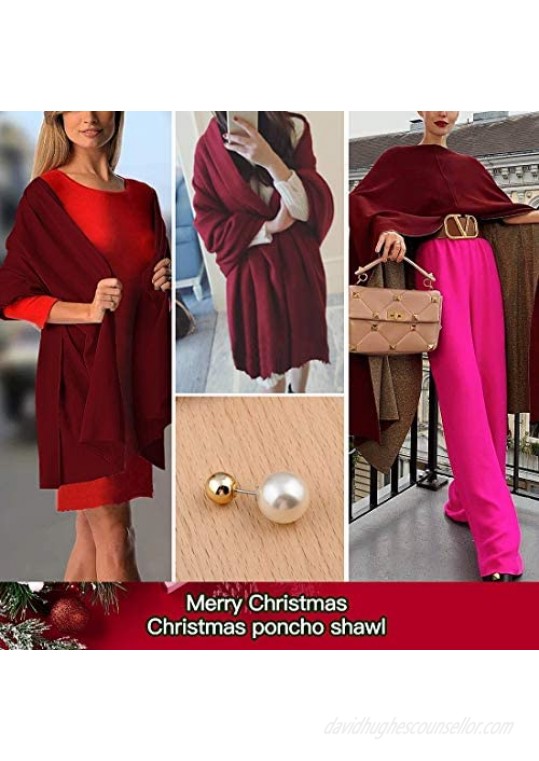 Ritera Shawl Wraps for Women Blanket Scarf Cardigan Loose Open Front Elegant Poncho Cape